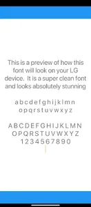 iFont [Font] theme for LG Devi screenshot 0