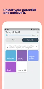 Moments: Habit tracker and ToD screenshot 2