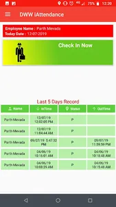 DWW iAttendance App screenshot 1