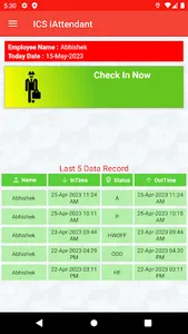 ICS iAttendance screenshot 1