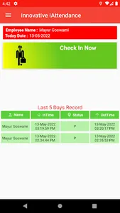 Innovative iAttendance screenshot 1
