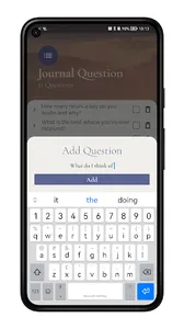 Journal Questions screenshot 1