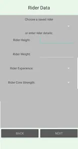 Rider Weight Calculator screenshot 1