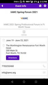 IAMC Spring Forum screenshot 2
