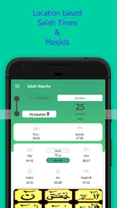 Salah Nearby( Prayer times /Sa screenshot 2