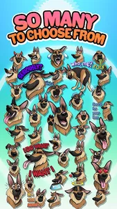 GSDmoji German Shepherd emojis screenshot 2