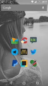 Glim - Dark Flat Icon Pack screenshot 1