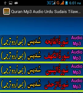 Sudes Urdu Quran Audio Tilawat screenshot 9