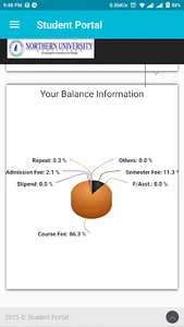 NUB Student Portal screenshot 2