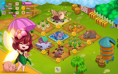 Idle Fairy Farm: Frenzy Farmin screenshot 1