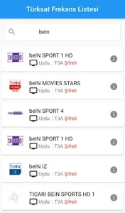 Uydu Frekans Listesi - Türksat screenshot 2
