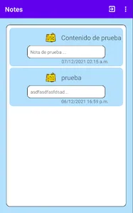 NoteApp screenshot 2