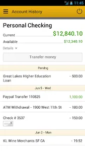 Wood & Huston Bank screenshot 2