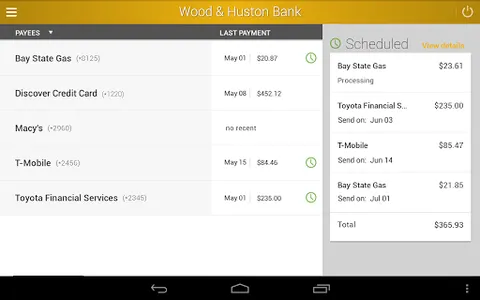 Wood & Huston Bank screenshot 9