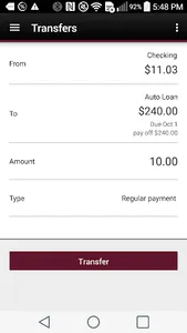 Mechanics Bank Mobile Banking screenshot 2
