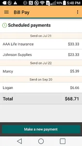 Memory Bank Mobile Banking screenshot 2