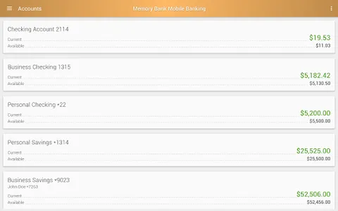 Memory Bank Mobile Banking screenshot 9