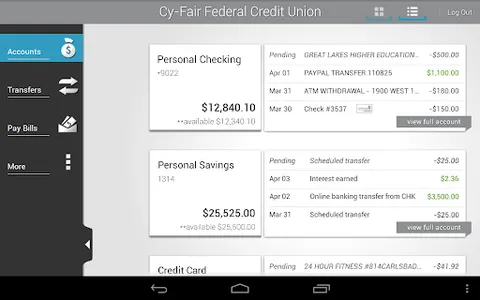 Cy-Fair FCU Mobile Banking screenshot 5