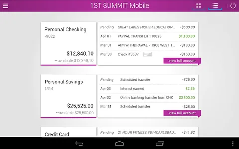 1ST SUMMIT BANK screenshot 10