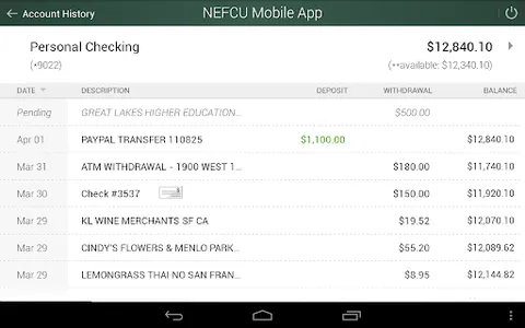 NEFCU Mobile App screenshot 9