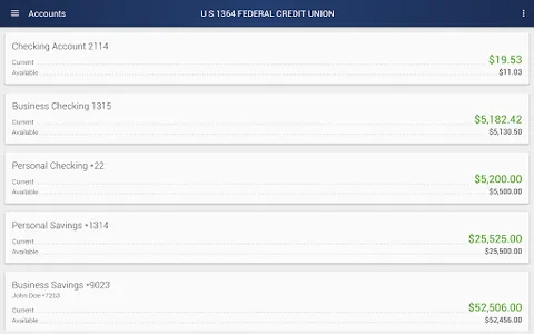 U S #1364 FEDERAL CREDIT UNION screenshot 9