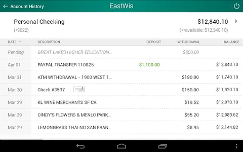 East Wisconsin Savings Bank screenshot 11