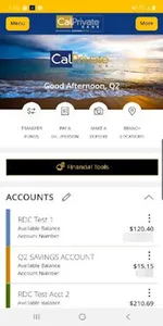 CalPrivate Bank screenshot 1