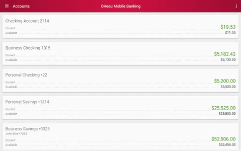OHecu Mobile Banking screenshot 5