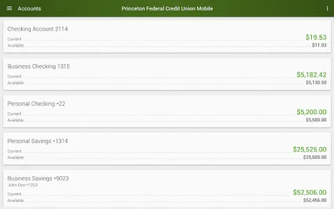 Princeton Federal CU Mobile screenshot 5
