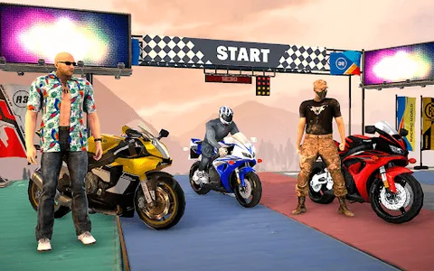 Mega Ramp Bike Stunt Games 3D screenshot 1