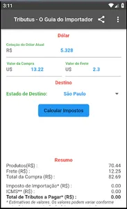 Tributus - o Guia do Importado screenshot 2