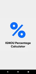 IGNOU Percentage Calculator screenshot 0