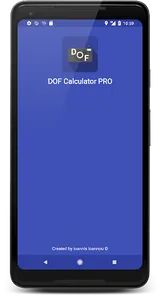 DOF Calculator PRO screenshot 0