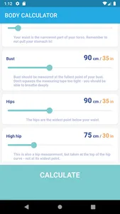 Body Calculator: BMI/RFM/LBM,  screenshot 1