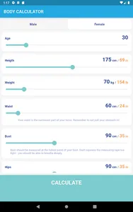 Body Calculator: BMI/RFM/LBM,  screenshot 7