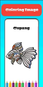 Betta Fish Coloring Game screenshot 1