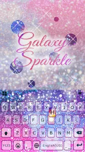 Galaxy Sparkle Kika Keyboard screenshot 1