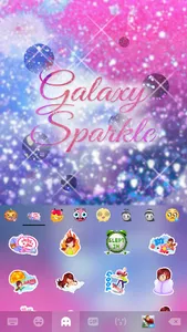 Galaxy Sparkle Kika Keyboard screenshot 4