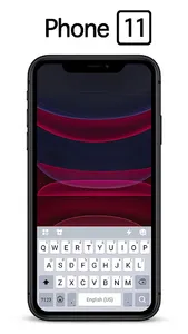 Black Phone 11 Keyboard Theme screenshot 0