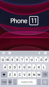 Black Phone 11 Keyboard Theme screenshot 4