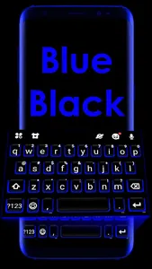 Blue Black Keyboard Theme screenshot 0