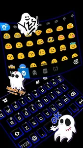 Blue Black Keyboard Theme screenshot 2