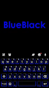 Blue Black Keyboard Theme screenshot 4