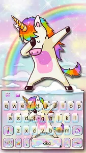 Colorful Swag Unicorn Keyboard screenshot 0