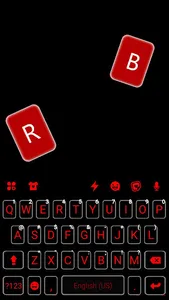 Cool Black Red Keyboard Theme screenshot 4