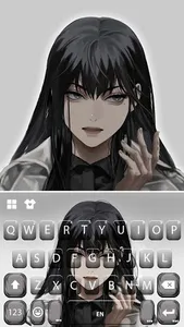 Cool Dark Girl Keyboard Backgr screenshot 4