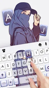 Cool Hijab Girl Theme screenshot 1
