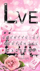 Couple Love Roses Keyboard The screenshot 1