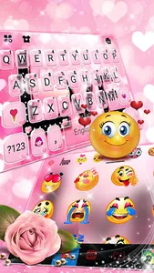 Couple Love Roses Keyboard The screenshot 2