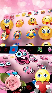 Couple Love Roses Keyboard The screenshot 3